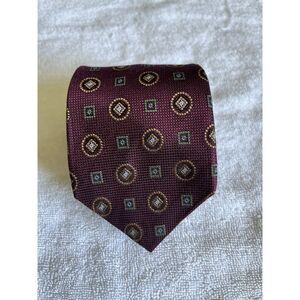 JZ Boulder | 100% Silk Tie | Handmade in USA | Geometric Pattern | Lindley Custo
